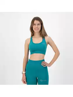 ROGELLI TRINITY sports bra, turquoise