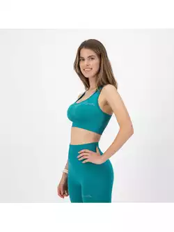 ROGELLI TRINITY sports bra, turquoise