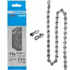 SHIMANO HG-901 bicycle chain, 11 speed, 116 links, silver