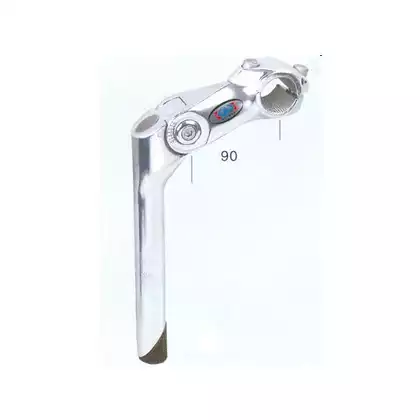 bicycle handlebar bracket KWG-8-07, 22,2 mm, adjustable, silver
