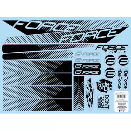 FORCE LINE Bicycle frame stickers, 37x27 cm
