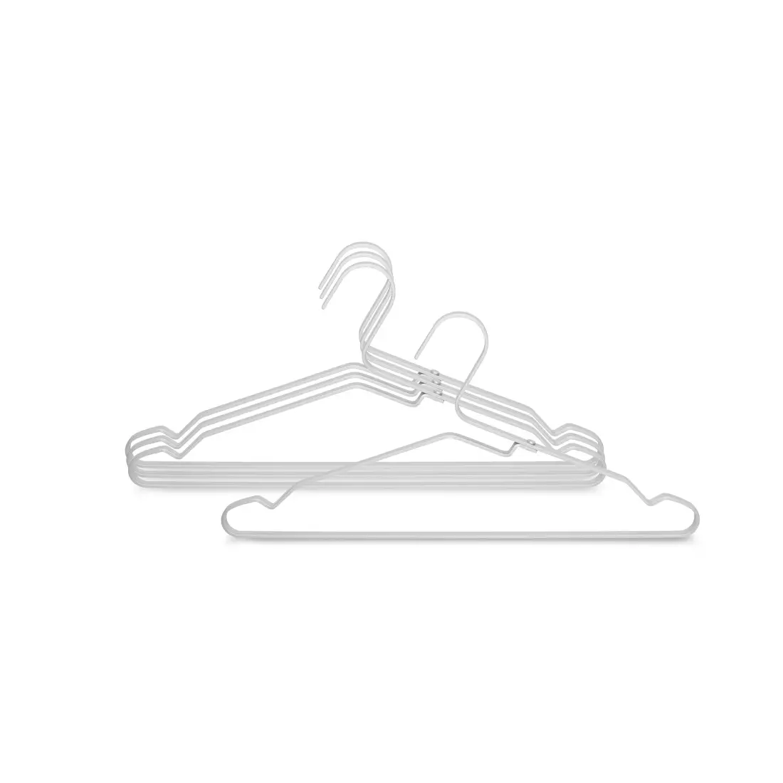 BRABANTIA coat rack, aluminum, silver, 4 pieces