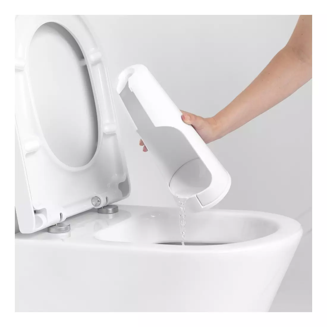 BRABANTIA toilet brush, freestanding, white