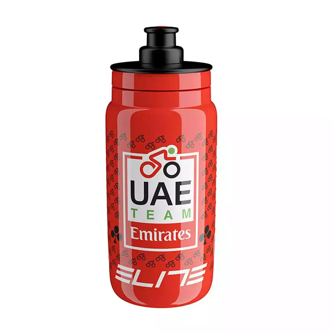 Elite FLY Teams 2022 UAE Team Emirates bicycle water bottle 550ml, red