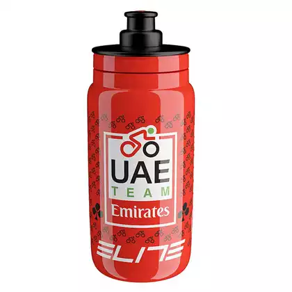 Elite FLY Teams 2022 UAE Team Emirates bicycle water bottle 550ml, red