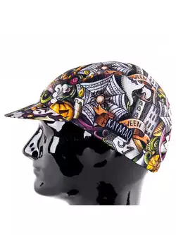 KAYMAQ DESIGN CZK1-10 HALLOWEEN Cycling cap with a visor