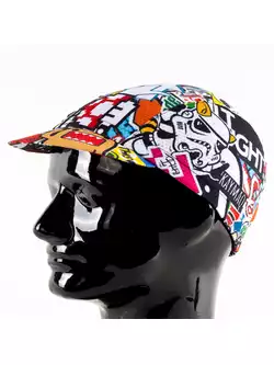 KAYMAQ DESIGN CZK1-14 CARTOON STICKER Cycling cap with a visor