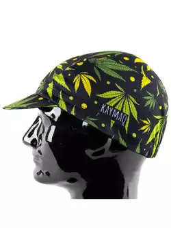 KAYMAQ DESIGN CZK1-15 WEED Cycling cap with a visor