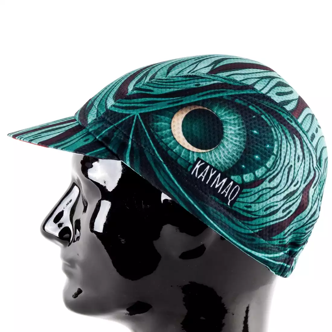 KAYMAQ DESIGN CZK1-16 BLUE MONSTER Cycling cap with a visor
