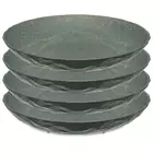 KOZIOL CLUB set of 4 plates, nature ash grey