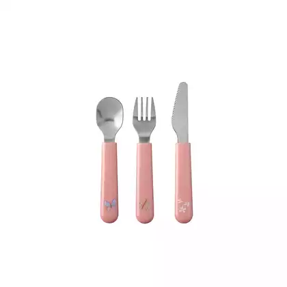 MEPAL MIO cutlery for children, 3 pcs. Flowers and Butterflies