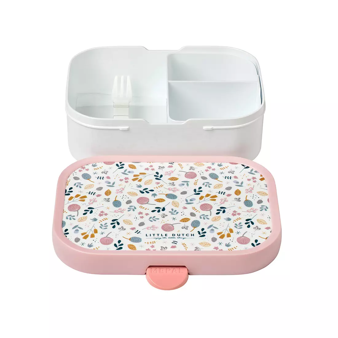 Mepal Campus Spring Flowers children's lunchbox, white in flowers