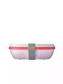 Mepal Ellipse Duo Strawberry Vibe lunchbox, pink and mint
