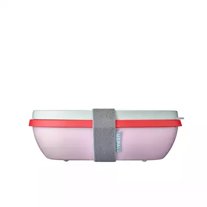 Mepal Ellipse Duo Strawberry Vibe lunchbox, pink and mint