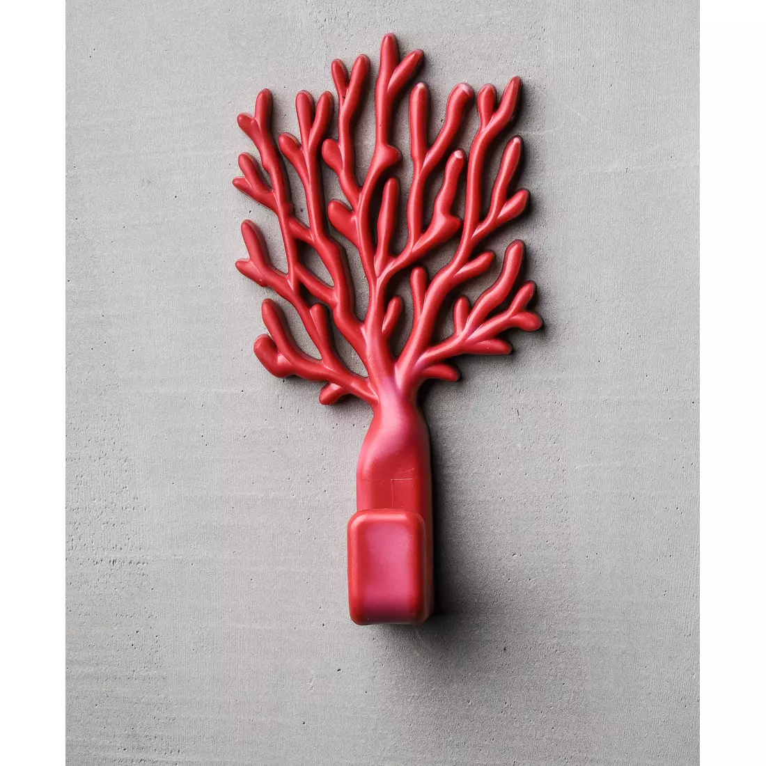 QUALY coat rack, coral, red