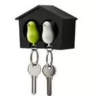 QUALY key hanger, duo sparrow, black-green-white