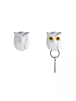 QUALY key hanger, owl, white