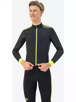 ROGELLI CORE insulated men's cycling jersey, black and yellow