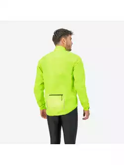ROGELLI CORE men's cycling rain jacket, yellow