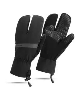 ROGELLI NOVA LOBSTER winter cycling gloves, black
