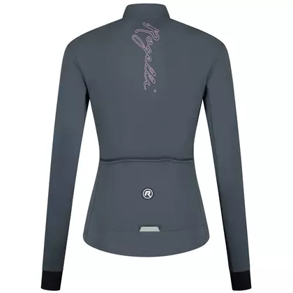 Rogelli DISTANCE women's insulated cycling jacket, gray-pink