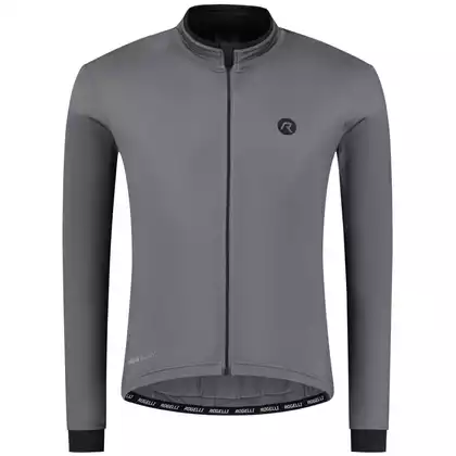 Rogelli ESSENTIAL men's long sleeve cycling jersey, graphite
