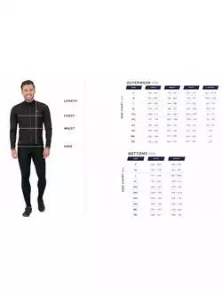 Rogelli FOCUS II men's insulated cycling trousers with braces, black
