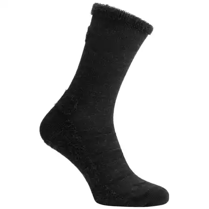 Rogelli TERRY MERINO winter cycling/sports socks, black