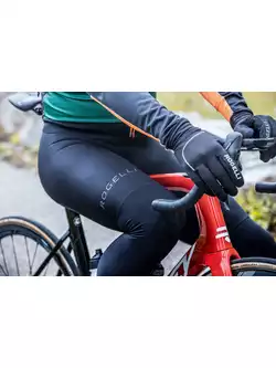 Rogelli ULTRACING men's insulated cycling trousers with braces, black