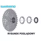 SHIMANO CS-HG400 9 speed 11-34T cassette, silver