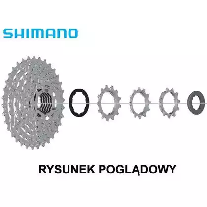 SHIMANO CS-HG400 9 speed 11-28T cassette silver