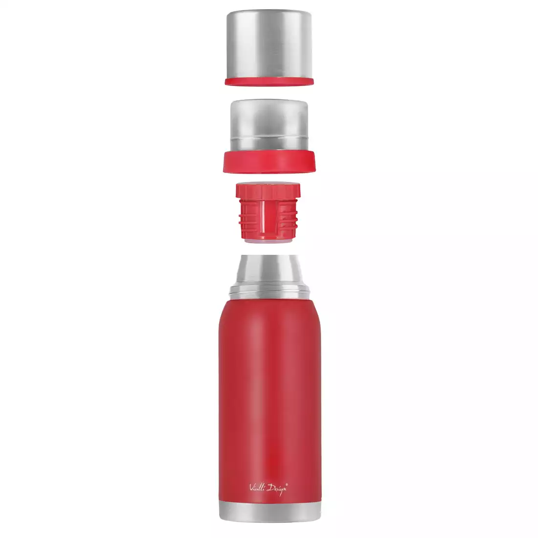VIALLI DESIGN FUORI 1000 ml travel flask, red