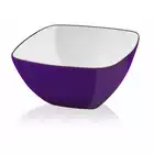 VIALLI DESIGN LIVIO square acrylic bowl, violet