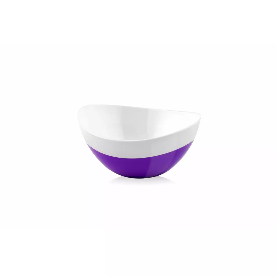 Vialli Design Livio Duo oval bowl, white and purple