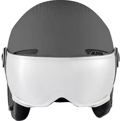 ALPINA ARBER VISOR Q-LITE ski/snowboard helmet, matt gray