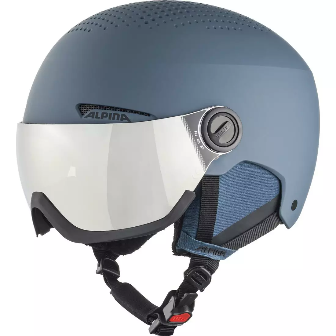 ALPINA ARBER VISOR Q-LITE ski/snowboard helmet, dark blue mat