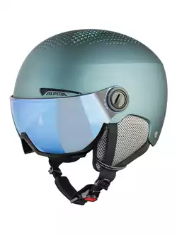 ALPINA ARBER VISOR Q-LITE skiing helmet green mat