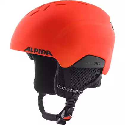 ALPINA PIZI children's ski/snowboard helmet, neon-orange matt