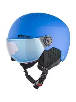 ALPINA ZUPO VISOR Q-LITE 2023 children's ski helmet blue mat