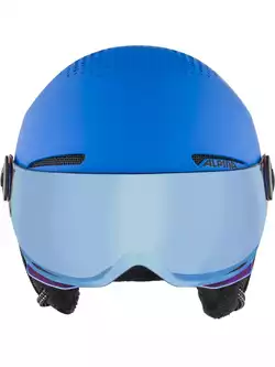 ALPINA ZUPO VISOR Q-LITE 2023 children's ski helmet blue mat