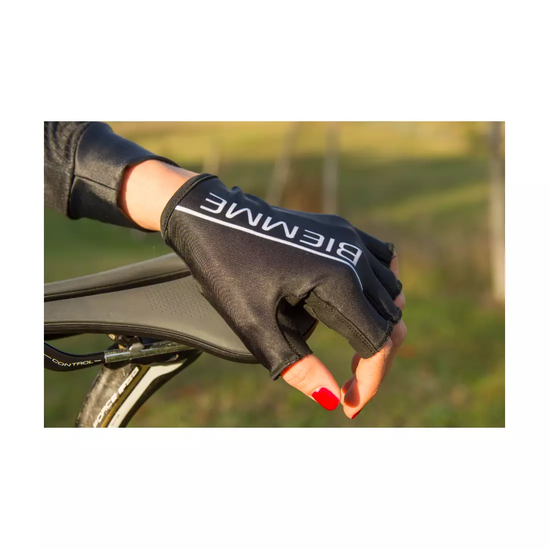 BIEMME CRONO women's summer cycling gloves black