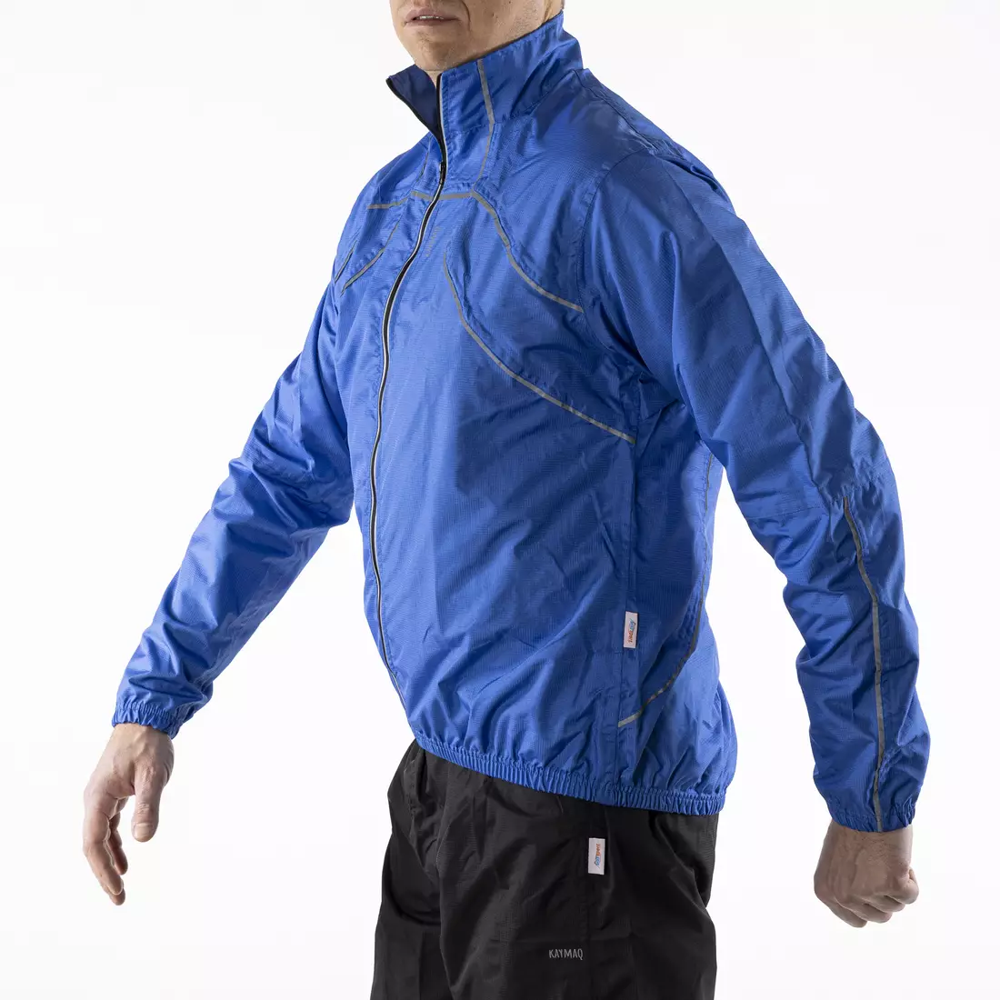 KAYMAQ J1 men's rain cycling jacket, blue