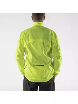 KAYMAQ J1 men's rain cycling jacket, fluo yellow
