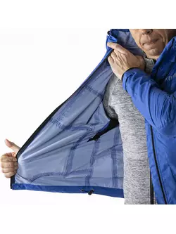 KAYMAQ J2MH men's hooded rain cycling jacket, blue