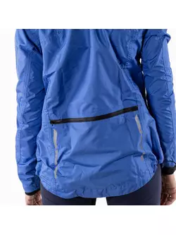 KAYMAQ J2WH women's hooded rain cycling jacket, blue