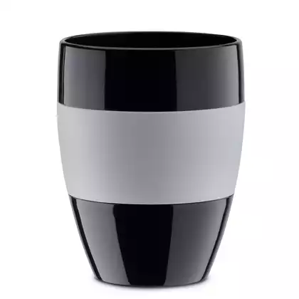 KOZIOL AROMA TO GO 2.0 thermal mug 400 ml, black and gray