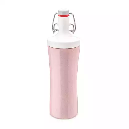 KOZIOL PLOPP TO GO organic water bottle 425 ml, pink