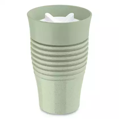 KOZIOL SAFE TO GO organic thermal mug 400 ml, green