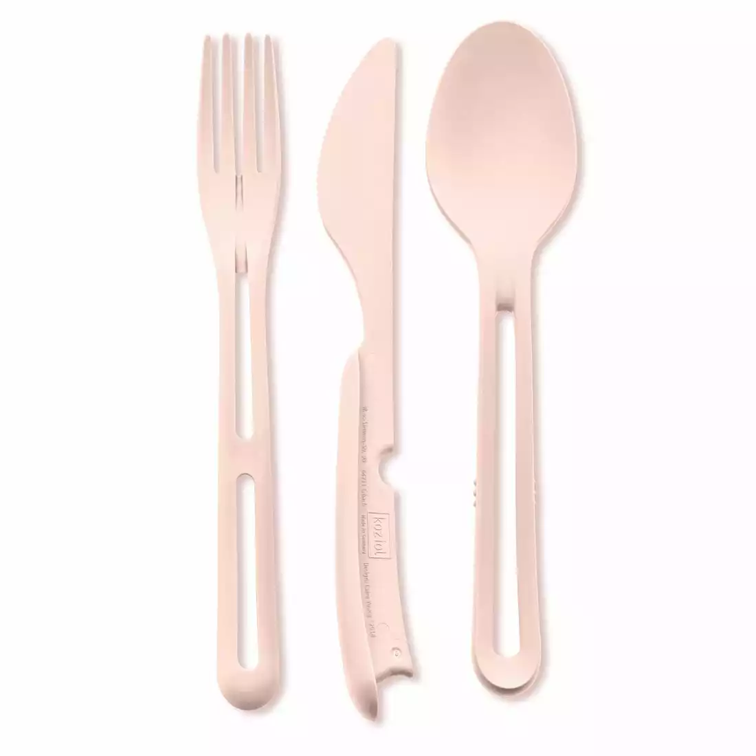 Koziol Klikk cutlery set, 3-pieces, queen pink