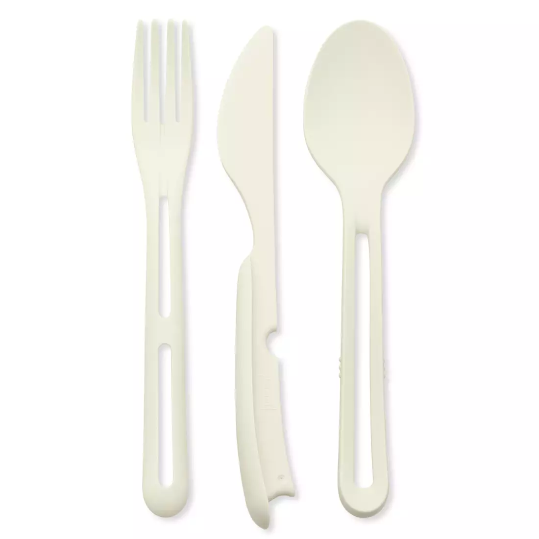 Koziol Klikk cutlery set, 3-pieces, white